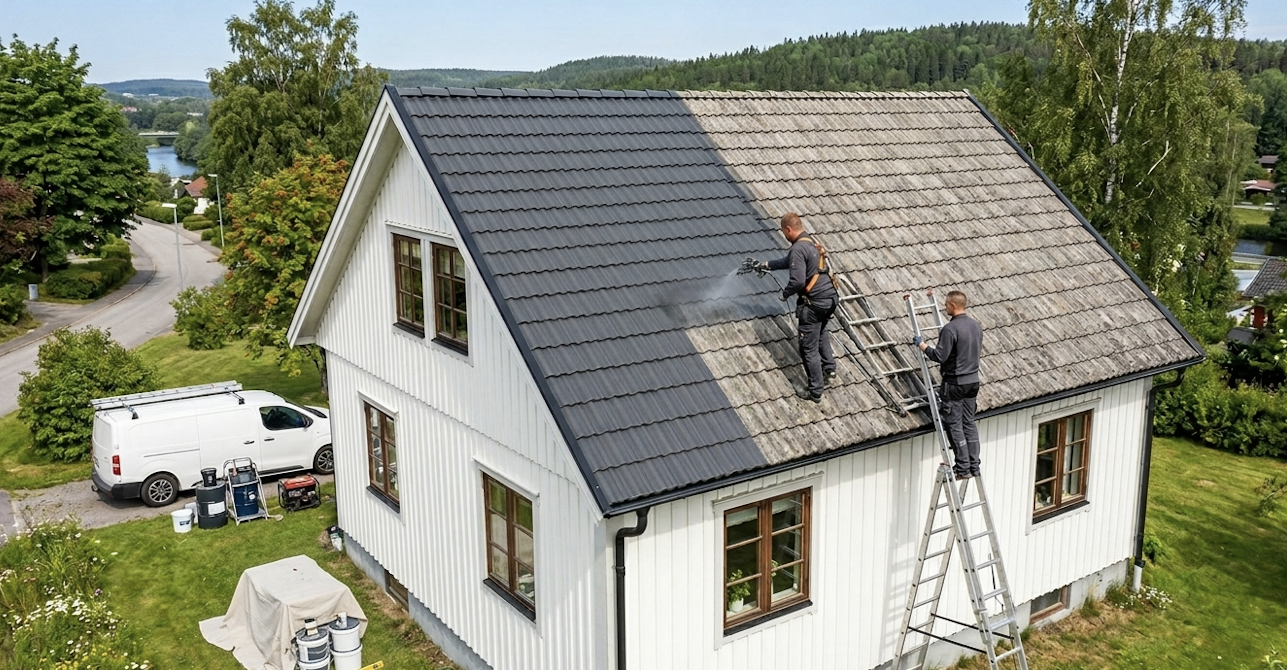 Takmålning i Borås – Så skyddar du taket och höjer husets värde
